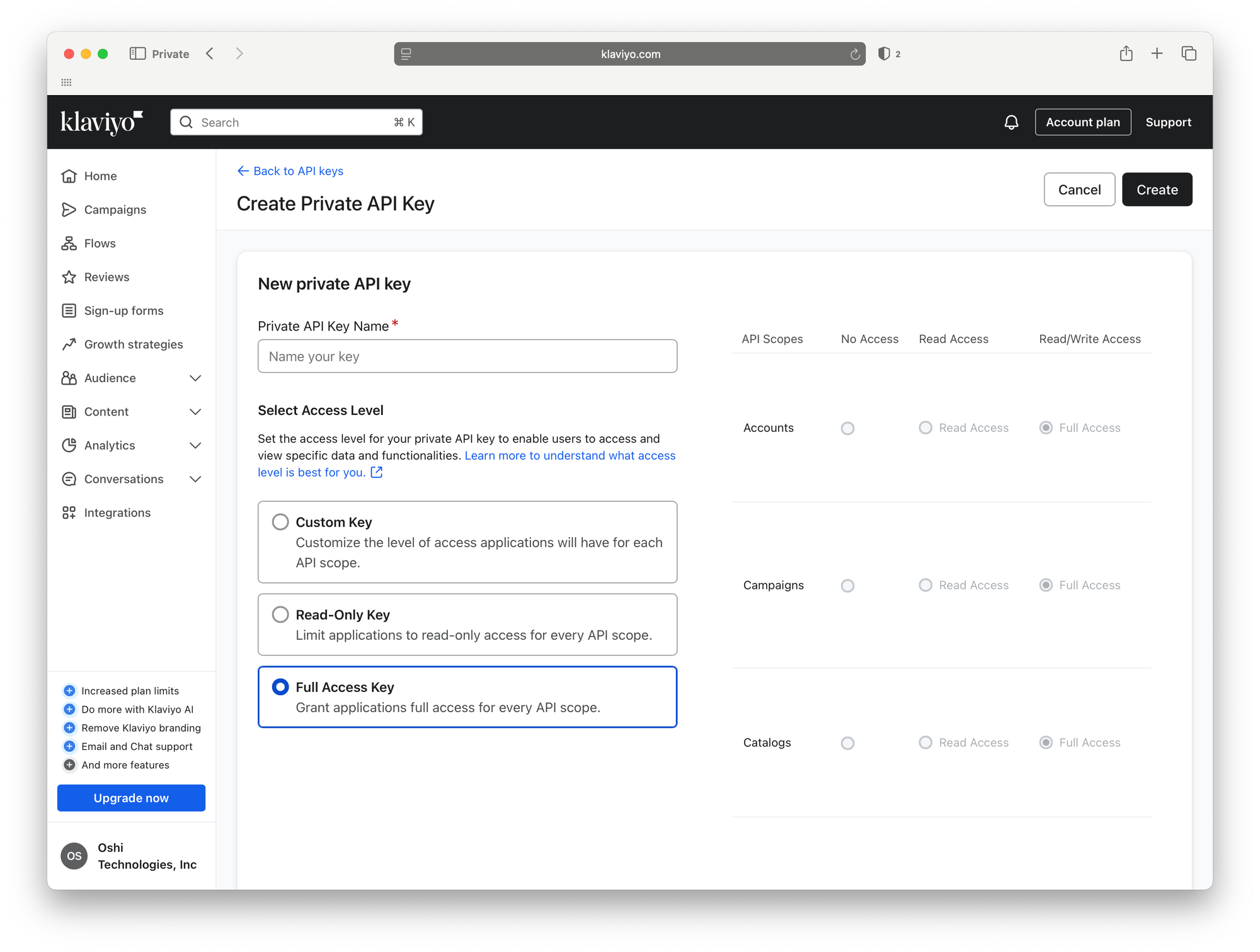 How to Connect Oshi Bitcoin Rewards Data to Klaviyo