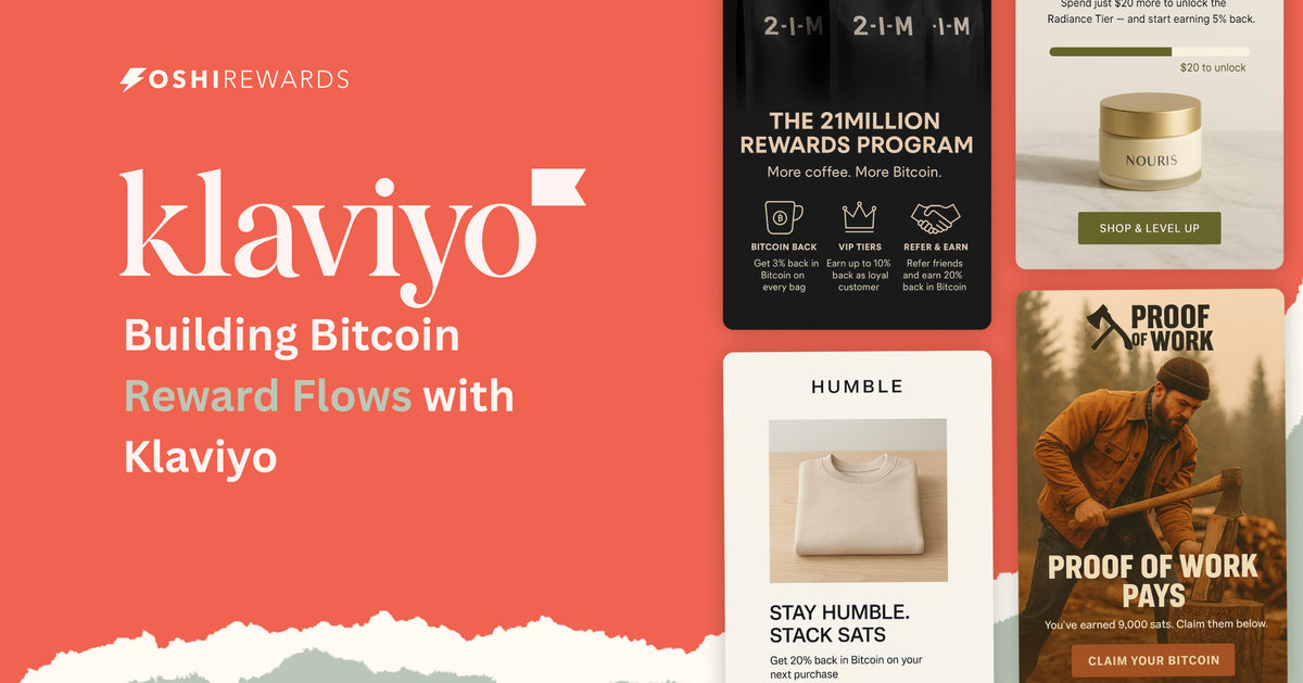 How to Connect Oshi Bitcoin Rewards Data to Klaviyo